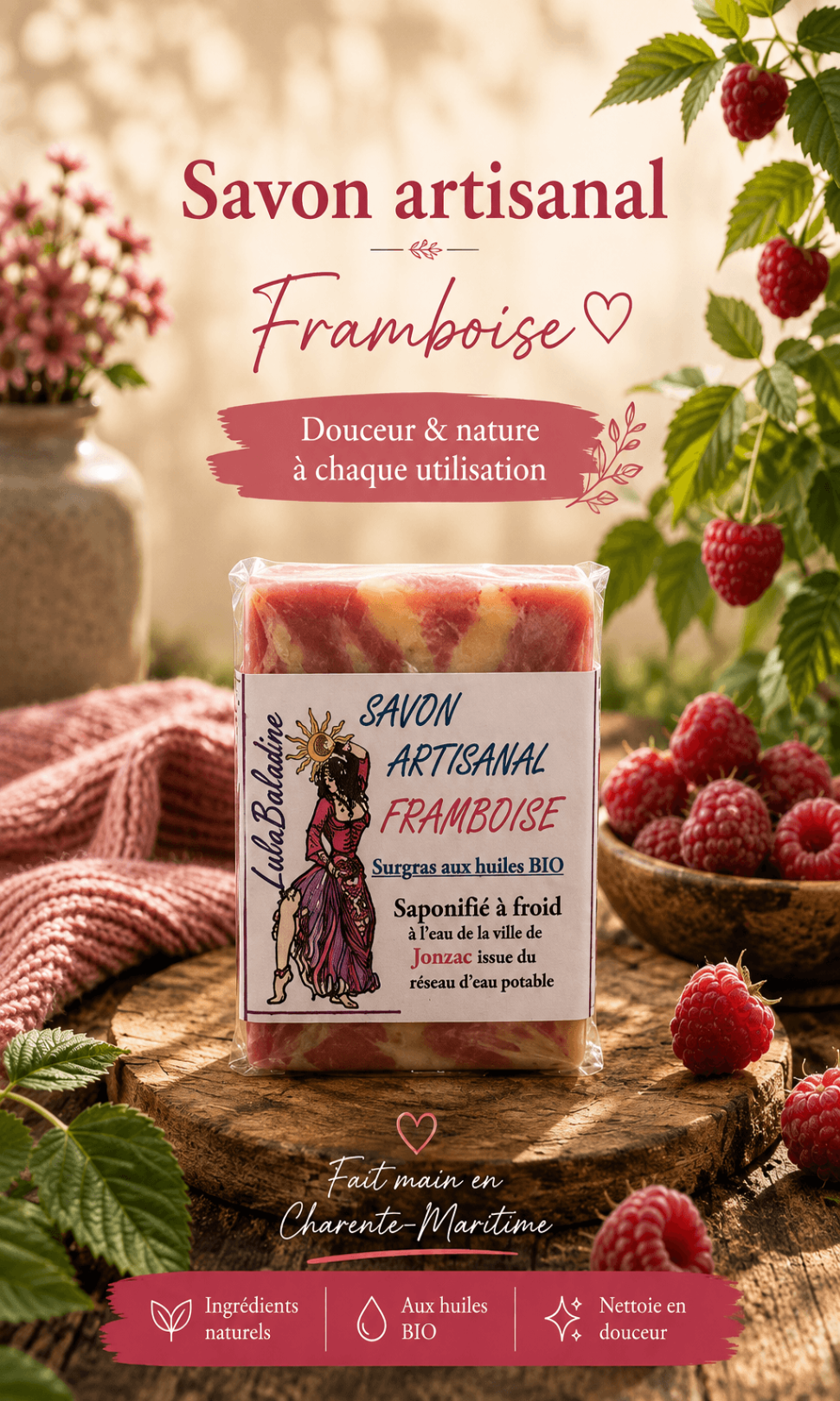 Savon Framboise