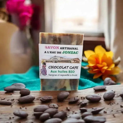 savon artisanal chocolat café saponifié à froid à l’eau de Jonzac